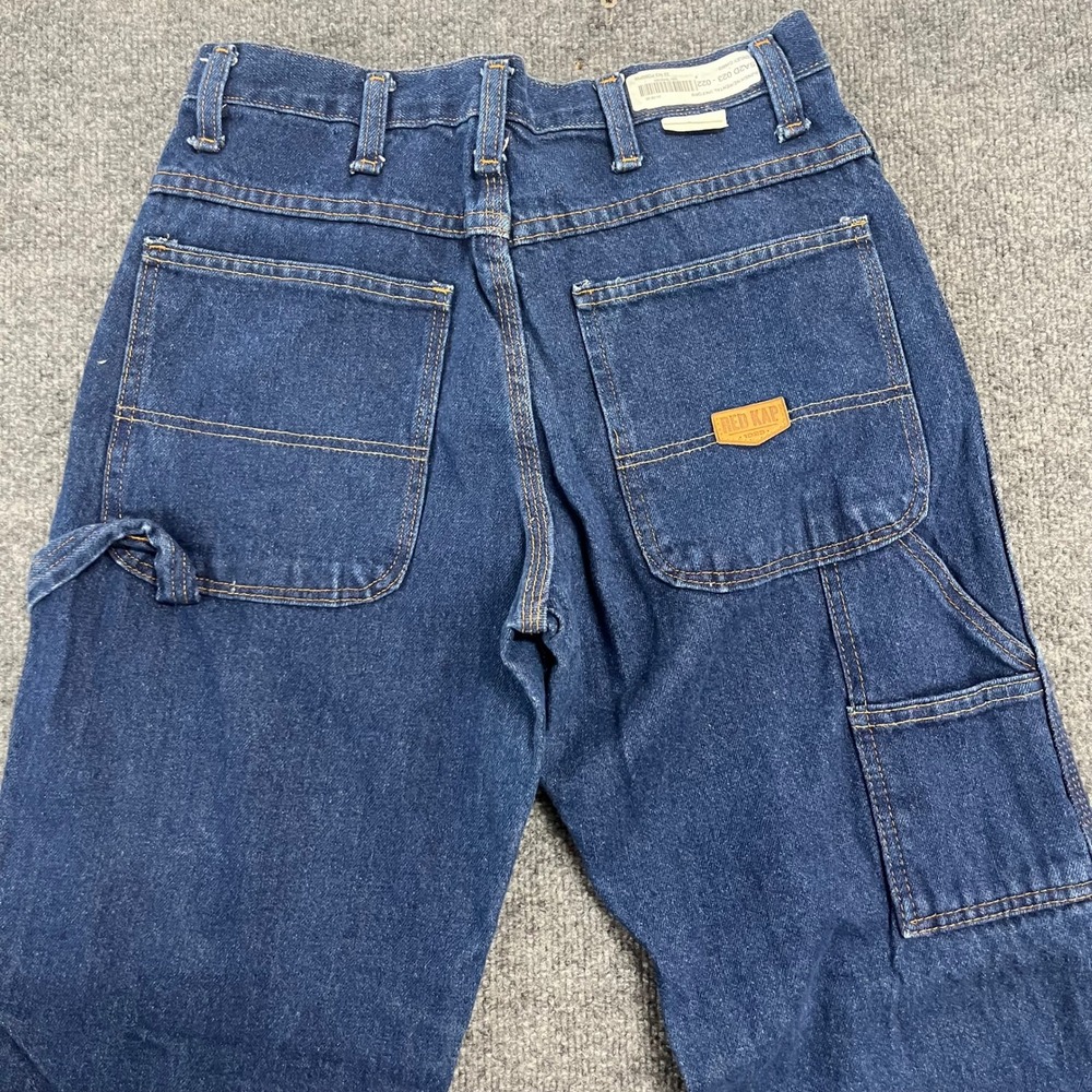 Red Kap Carpenter Jeans Mens 30x32 Dark Wash Denim Straight Leg Workwear Utility